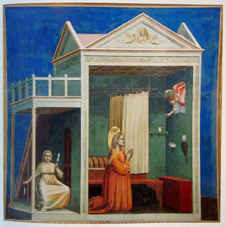 giotto, l'annuncio ad anna, 1303-04